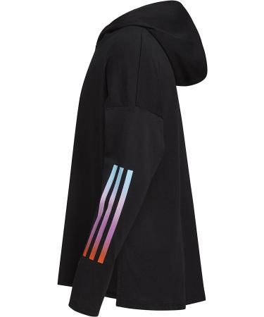adidas Girls' Long Sleeve Cotton Hooded Graphic T-Shirt X-Large Black/Multicolor - Buy Online on SooperMarket.com