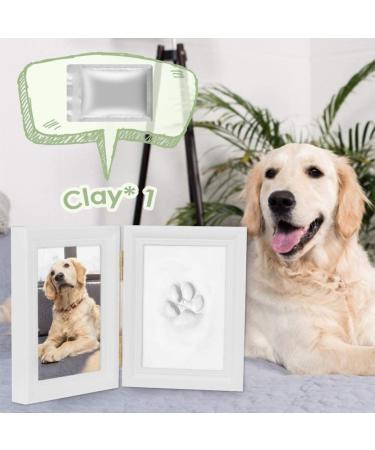 SlowTon Pet Pawprint Keepsake Kit | Personalized Clay Imprint Picture Frame | Ideal Gift for Dog Lovers - Buy Online on SooperMarket.com