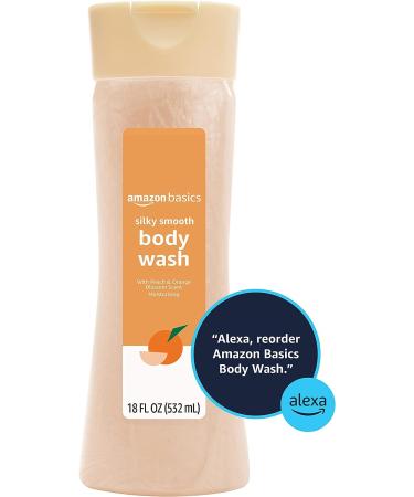 Amazon Basics Silky Smooth Body Wash - Peach and Orange Blossom Scent - 18 fl oz (Pack of 1) - Buy Online on SooperMarket.com