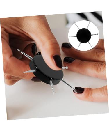 minkissy 5pcs Nail Art Drill Pen Circular Dotting Tool Nail Stone Picker Pen Nail Art Embossing Stylus Nail Art Tip Dotting Pens Ball Stylus Dotting Tools Nail Tools Acrylic Round Crystal 6.9x6.9cmx5pcs Blackx5pcs - Buy Online on SooperMarket.com