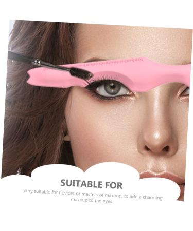 FOMIYES 3pcs Silicone Beauty Ruler - Reusable Eyeliner & Eyeshadow Stencil Set - Makeup Tool for Lipstick Mascara & Eyebrows - Pink - Buy Online on SooperMarket.com