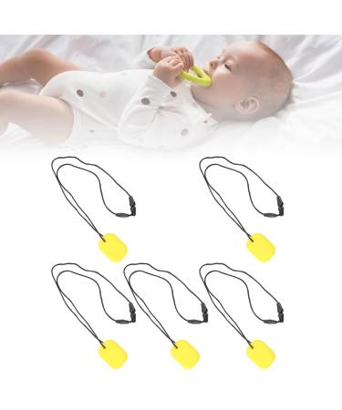 5Pcs Chew Necklaces for Kids | Chewable Necklaces for Sensory Relief & Children s Illnesses | Safe & Stylish Pendant - Buy Online on SooperMarket.com