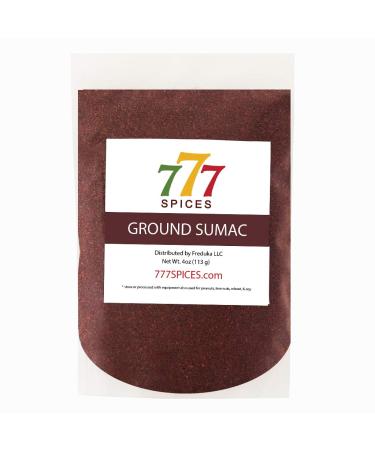 Sumac Spice Powder 4oz, Sumac Seasoning, Ground Sumac Spice, Authentic Tart Flavor, Suitable for Meat Recipes, Spice Blends and Desserts, Diet-Friendly Spice. Heat-Sealed Resealable Bag.