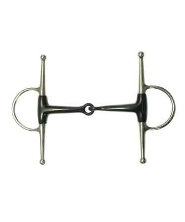 Korsteel Sweet Iron Single Jointed Gag Bit 5in (125mm) Black/Silver