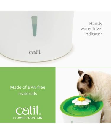 Catit Senses 2.0 Flower Fountain | Green Cat Drinking Water Fountain - Buy Online on SooperMarket.com