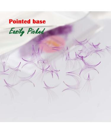 VNE 500 Colorful Lash Extensions - Premade Volume & Mega Fans - 14mm C Curl Purple 6D - Buy Online on SooperMarket.com