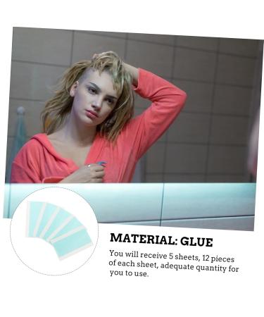 5 Sheets Double-Sided Tape - Waterproof Adhesive Stickers for Hair Extensions Wigs and Nails - 2x0.5cm - International Shipping - Buy Online on SooperMarket.com
