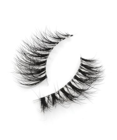 Arison 3D Handmade Siberian Mink Eyelashes - Natural Look with Transparent Band | 100% Handmade Artificial Lashes (1 Pair) - Perfect for International Shipping - Buy Online on SooperMarket.com