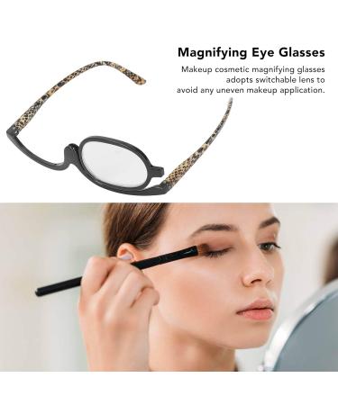 Buy 2.50 Enlargement Makeup Glasses - Foldable Rotating Reading Glasses with Case for Flawless Makeup Application - Buy Online on SooperMarket.com