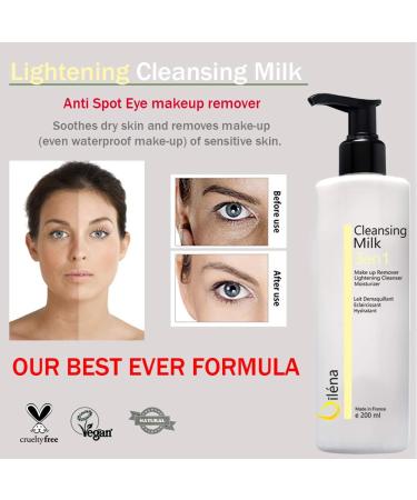 3-in-1 Moisturiser Milk Cleanser & Anti-Spot Makeup Remover | 3x200ml | Vegan Paraben-Free | For Sensitive/Dry Skin - Buy Online on SooperMarket.com