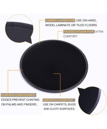 Core Sliders for Full Body Exercise | Double-Sided Gliding Discs for Carpet & Parquet | Effective Core Training & Home Workouts - Buy Online on SooperMarket.com