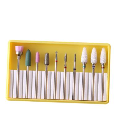 Mikinona 1 Set Nail Drill Bits Acrylic Nail Kit Manicure Sand Tool Manicure Drill Bits Diamond Nail Bit Kit De Pedicure Tools Gel Nail Kits Nails Drill Bits Manicure Pedicure Kit Nail Tools