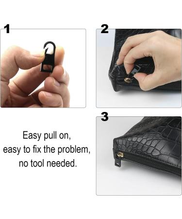 Zipper Pull Tab Replacement Set for Luggage and Backpacks - Black (4pcs) - Buy Online on SooperMarket.com