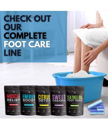 Mantello Foot Scrubber Pumice Stone 4 Pack - Double Sided Dead Skin Remover for Shower and Foot Tub - Pedicure Supplies Feet Scrubber - Buy Online on SooperMarket.com