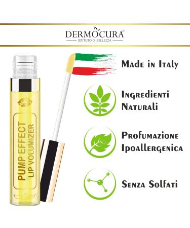 Dermocura Lip Volumizer - Chili Pepper Lip Enlargement Gloss | 5X Transparency | Long-Lasting Instant Plump | Made in Italy - Buy Online on SooperMarket.com