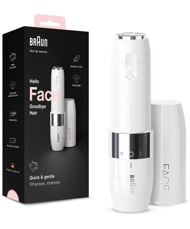 Braun FaceSPA Facial Epilator & Cleaning Brush Bundle - Women's Hair Remover Massage Pad Mirror & Bag - FS1000 & 851V - Buy Online on SooperMarket.com
