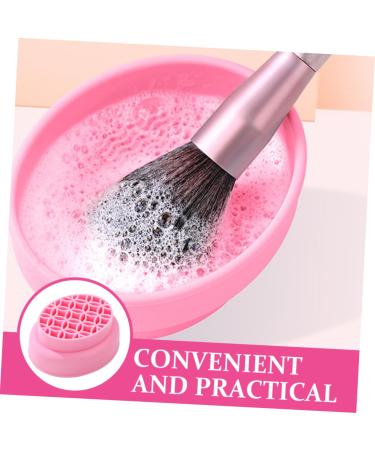 Silicone Makeup Brush Scrubber Bowl & Drying Rack | Ultimate Brush Cleaning Tool | Efficient Storage for Makeup Brushes - Buy Online on SooperMarket.com