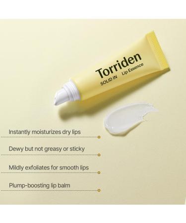 Torriden SOLID In Ceramide Lip Essence - 2 Pack Moisturizing Lip Balms with Organic Jojoba Oil & Ceramides for Glowy Plumped Lips - Korean Skin Care - Buy Online on SooperMarket.com