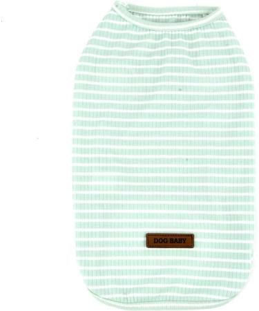 Zunea Striped Dog Shirt for Small Pets - Summer Cotton Tank Top for Dogs & Cats Soft Vest for Chihuahuas - Size L (1 Pack) - Buy Online on SooperMarket.com