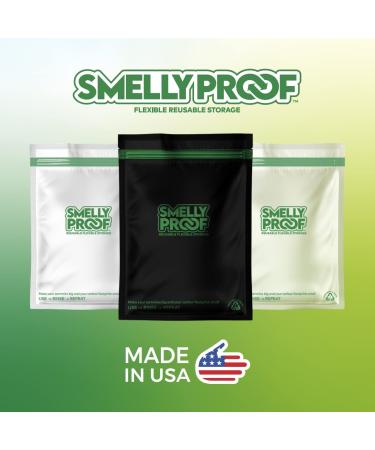 Smelly Proof Reusable Food Storage Container Bags - BPA Free PEVA Freezer Bags - Dishwasher Safe - No Odor Triple Zip - 10 Pack (Medium 6.5 x 7.5) - Buy Online on SooperMarket.com