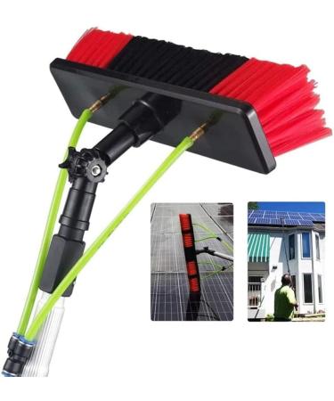 photovoltaic cleaner window cleaning pole Water Fed Pole Kit 20ft Length Water Fed Brush W/Squeegee 6m Water Fed Cleaning System 3-in-1 Aluminum Outdoor Window Cleaner Hose Cleaning Tool 4m/13ft - Buy Online on SooperMarket.com