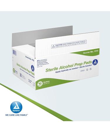 2000 Dynarex Alcohol Prep Pads 70% Isopropyl Alcohol Antiseptic Wipes - Medical-Grade Non-Woven 1-Ply Medium - Case of 10 Boxes - Buy Online on SooperMarket.com