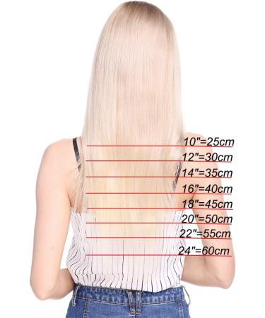 24 inches Pre Bonded Hair U Tip Extensions 1g 100 Strands Keratin Fusion Invisible Nail 100g Real Remy Human Hair(#613 Bleach Blonde) - Buy Online on SooperMarket.com