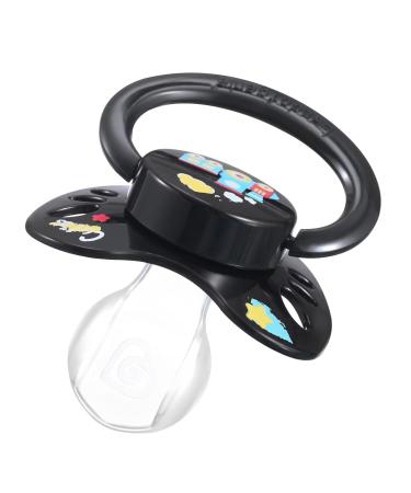Landofgenie Printed Pacifier - Adult Size Large Shield 2 Pack (Black & White) | International Shipping Available - Buy Online on SooperMarket.com
