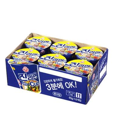 Ottogi Jin Ramyun Mild (Cup) 65g x 6 Cups