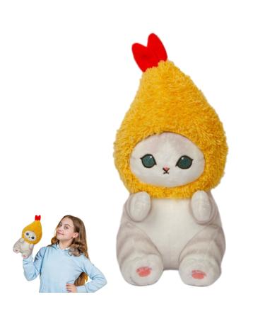 Cute Shark Cat Fried Shrimp Cute Shark Cat Plush Doll Soft Stuffed Animal Doll Shark Cat Fried Shrimp Cat Cute Cute Plush Doll Plush Pendant Doll Lovely Fat Shark Kitten Plushies Cat Plushie