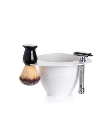 SHAVEBOWL Modular Shaving Bowl - Handcrafted in USA (White) - Buy Online on SooperMarket.com