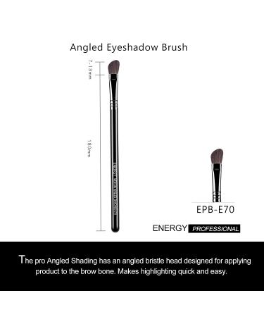 Angled Shading Eyeshadow Makeup Brush - Small Soft Natural Bristle for Highlighting Eyebrows and Blending Shadow - Buy Online on SooperMarket.com