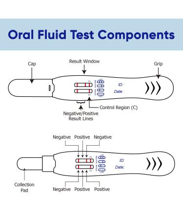 Prime Screen 5 Panel Oral Fluid Drug Test - 2 Pack for Employment and Insurance Testing (AMP COC MET OPI THC) - Buy Online on SooperMarket.com
