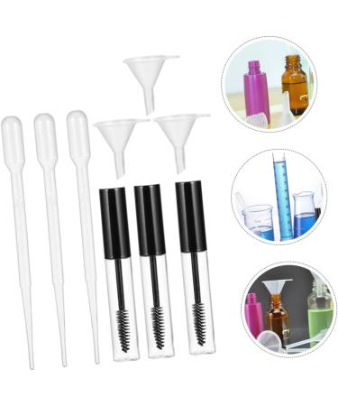 Mikinona 9 Set Empty Mascara Bottle Liquid Tube Bottle Mascara Bottles Empty Lip Balm Bottles Abs Transparent - Buy Online on SooperMarket.com