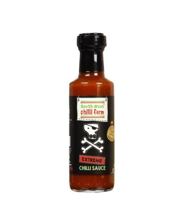 South Devon Chilli Farm Extreme Chilli Sauce | Made from Bhut Jolokia Chillies aka Ghost or Naga - Great Tasting with a Powerful Pinch of Heat Heat Rating 10/10-100ml Bottle