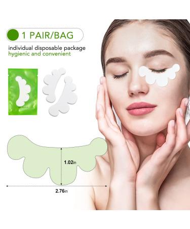 Lunamoon Eye Pads for Eyelash Extensions - 50 Pairs Flower-Green | Ideal for Eyeliner Coloring & Lifting - Buy Online on SooperMarket.com