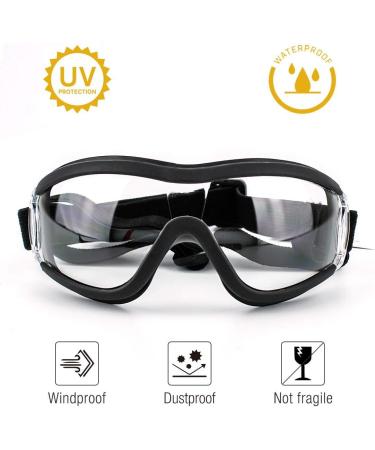 PETLESO Dog Goggles Large Eye Protection Dog Sunglasses for Middle/Large Dogs Clear - Buy Online on SooperMarket.com