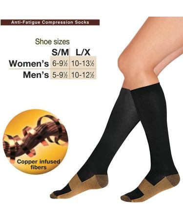 Copper Fiber Compression Socks for Varicose Veins & Diabetic Feet - XXL - Buy Online on SooperMarket.com