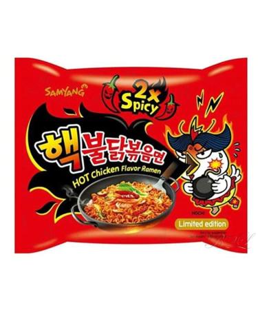 Samyang Spicy Chicken Stir Fried Noodles Ramen (2 x Spicy Buldak x 1 piece) Chicken Spicy 70 g (2 pack)