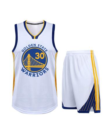 Basketball jersey children 2-piece basket jersey children men basketball children jersey shirt and shorts sleeves basketball jersey basketball jersey set for children adult l (adult) C-30-white