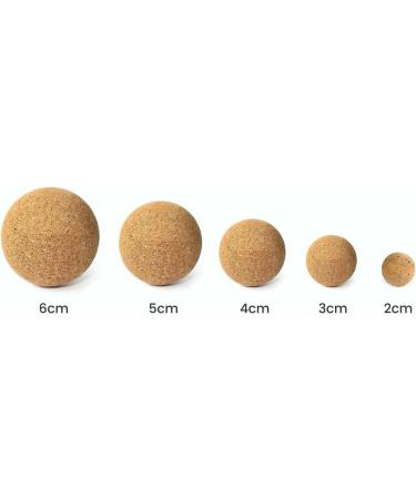 Natural Cork Yoga Studio Massage Ball - 4 cm | Eco-Friendly Recovery Tool for Pain Relief & Muscle Relaxation - Buy Online on SooperMarket.com