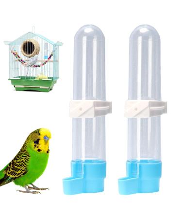 2 PCS Bird Food Drinker Parrot Automatic Water Feeder Bird Drinkers Hanging Bird Water Bottle for Parrot Budgies Parakeet Cockatiels