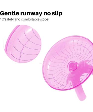 woojfcang Silent Hamster Wheel Flying Saucer Hamster Running Wheel for Syrian/Dwarf Hamster Gerbils Squirrels Guinea Pig Small Animals Pets Playing Toys Exercise Sports Wheel (Plastic Pink) - Buy Online on SooperMarket.com