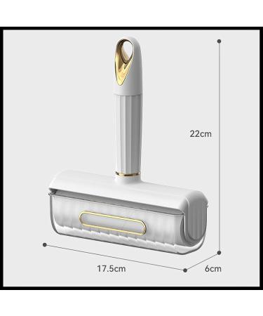 MIELIKKI Extra Sticky Lint Roller for Pet Hair - 60 Sheets Portable Lint Remover for Clothes Furniture & Carpet - Ideal for Dog & Cat Hair - White 16cm - Buy Online on SooperMarket.com