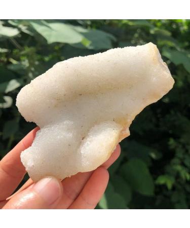 1pc Natural raw White Crystal Flower Cluster Specimen Snow Crystal Cluster Rough Fish Eye Stone for Decoration Stones kaixun 200-300g - Buy Online on SooperMarket.com