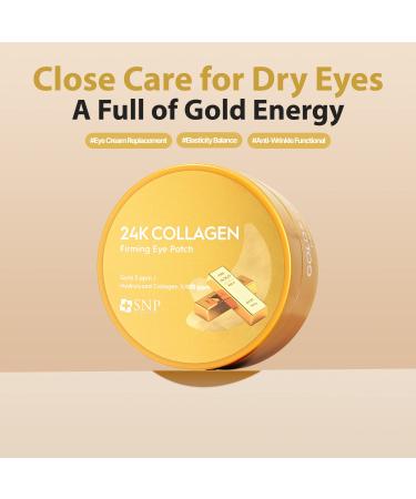 SNP 24K Gold Firming Eye Patch with Collagen - Plumps & Tightens Skin - 60 Patches - Ideal Gift for Her - Buy Online on SooperMarket.com