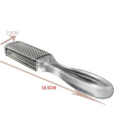 CareforYou Pedicure Foot File Callus Rasp Scrubber Hard Dead Rough Skin Callus Remover Reducer 2 Sides Clear Handle - Buy Online on SooperMarket.com