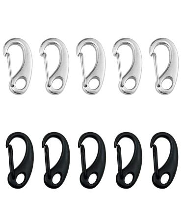 Catelves 10 pieces of carabiner small carabiner mini mini carabiner small carabiner hook mini carabin hook small carabiner carabiner carabiner keychain carabiner hook small (21mm)