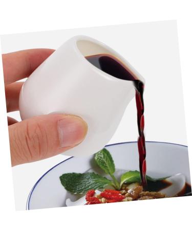 Zerodeko Espresso Frothing Pitcher Ceramic Milk Creamer Dispenser 4pcs Ceramic Milk Cup White Simple Creamer Ceramics Coffee Creamer Pitcher Italian Espresso Cups 4.5X4X5CM White - Buy Online on SooperMarket.com