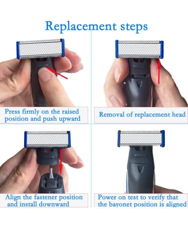 4PCS Replacement Blades for Microtouch Solo Trimmer - Old Version Solo Rechargeable Shaver Refills - Buy Online on SooperMarket.com